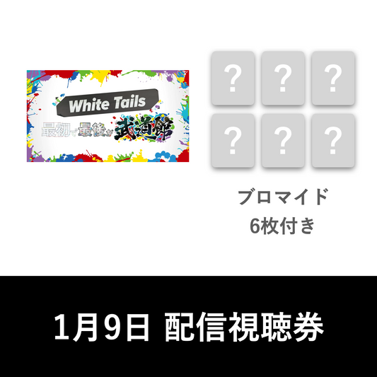 1月9日(木)「最初で最後が武道館」Lemino視聴券付きブロマイド6枚セット